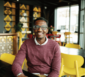 Photo of male business owner of Baobab Fare