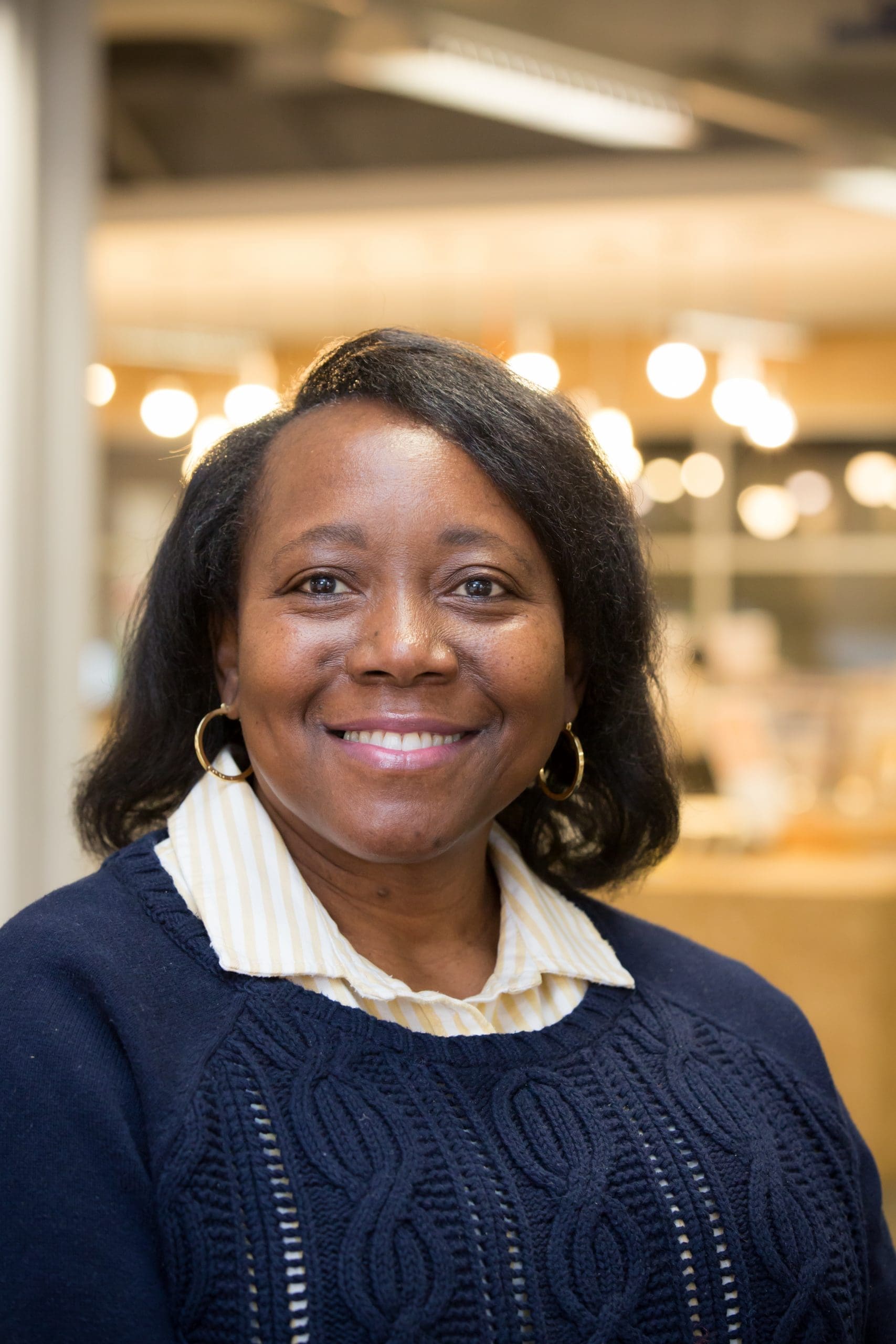 Image of Wendy Wilson in a dark blue sweater